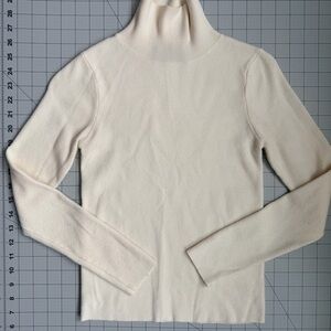 SHEIN Cream Cowl Neck Sweater